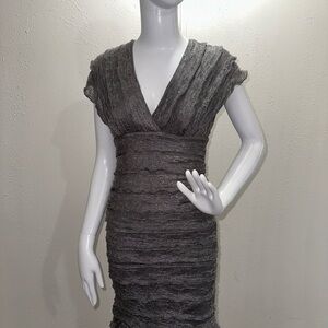 Max Studio Charcoal Midi Dress